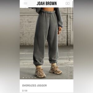 JOAH BROWN OVERSIZED JOGGERS
